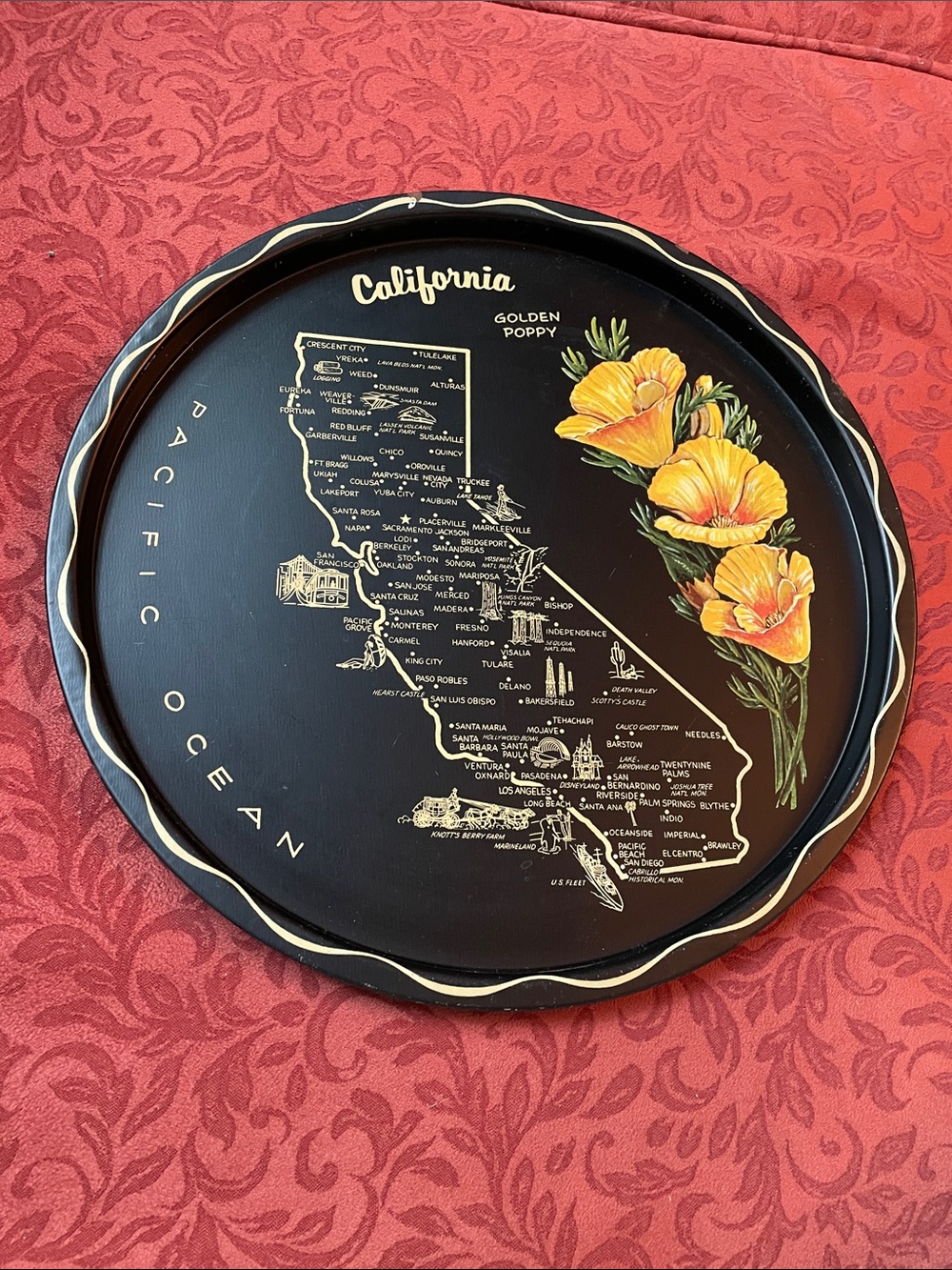 Nacho MCM California metal tray 11”